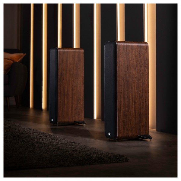 Q Acoustics M40 HD Wireless Music System, Walnut - lifestyle