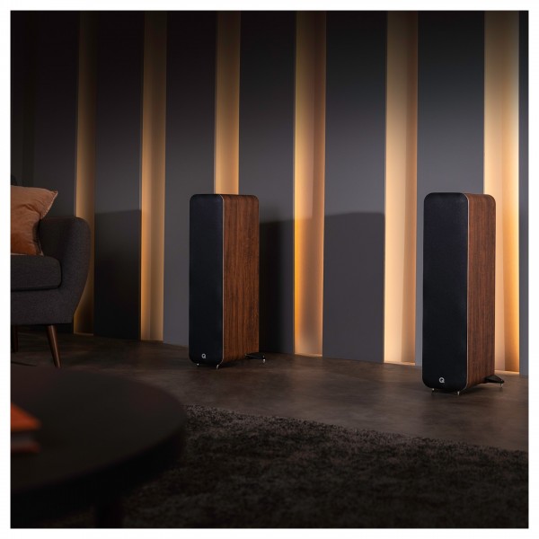 Q Acoustics M40 HD Wireless Music System, Walnut - lifestyle