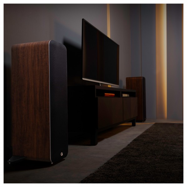Q Acoustics M40 HD Wireless Music System, Walnut - lifestyle