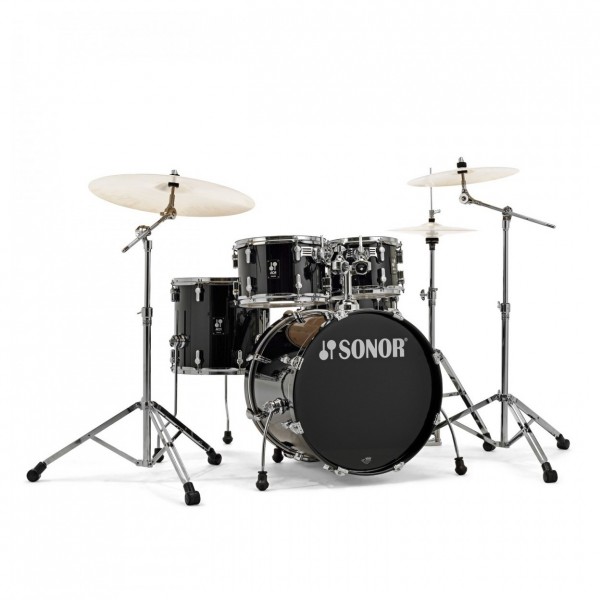 Sonor AQ1 20'' 5pc Drum Kit w/Hardware, Piano Black