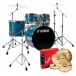 Sonor AQ1 22'' 5pc Pro Drum Kit mit Becken, Caribbean Blue