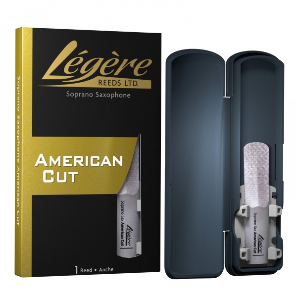 Legere Soprano Saxophone American Cut Synthetic Reed, 4 - Reed and case