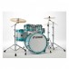 Sonor AQ2 22'' 5pc Shell Pack, Aqua Silver Burst - Hardware and cymbals example
