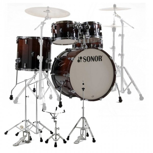 Sonor AQ2 22'' 5pc Drum kit w/Hardware, Brown Fade