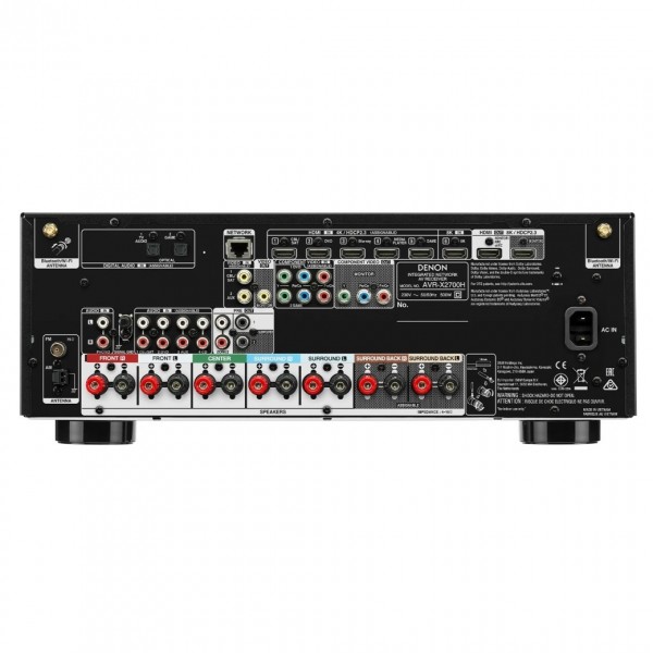 Denon AVR-X2700H 7.2 Channel AV Receiver, Black at AV.com