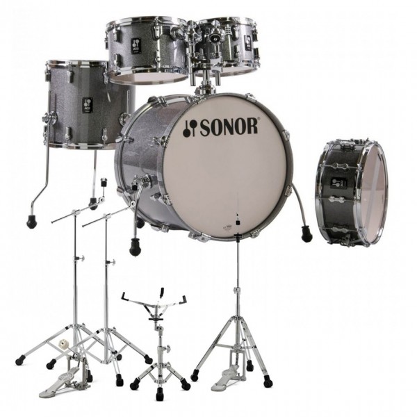 Sonor AQ2 20'' 5pc Drum kit w/Hardware, Titanium Quartz