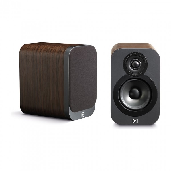 Q Acoustics 3010 Walnut Bookshelf Speakers (Pair)