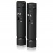 Behringer C-2 Dark Edition Matched Studio Condenser Microphones - Angled, Left