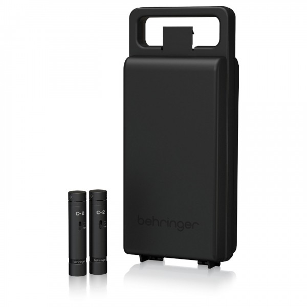 Behringer C-2 Dark Edition Matched Studio Condenser Microphones - With Case