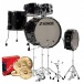 Sonor AQ2 22'' 5pc Pro Drum Kit w/Cymbals, Transparent Black