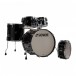 Sonor AQ2 22'' 5pc Pro Drum Kit w/Cymbals, Transparent Black - Shell Pack