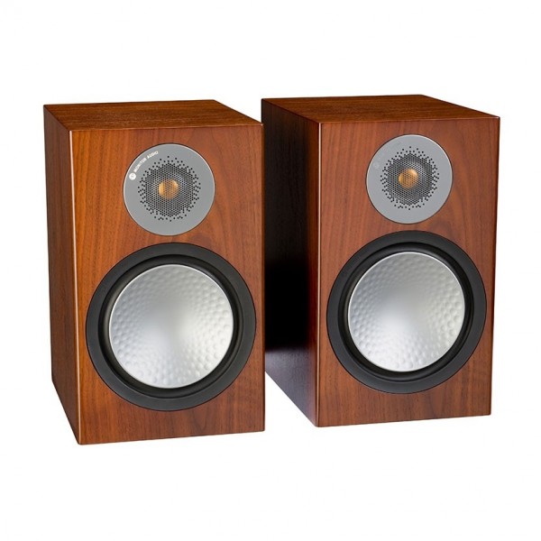 Monitor Audio Silver 100 Walnut Bookshelf Speakers (Pair)