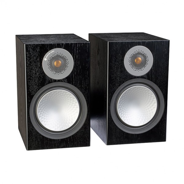 Monitor Audio Silver 100 Black Oak Bookshelf Speakers (Pair)