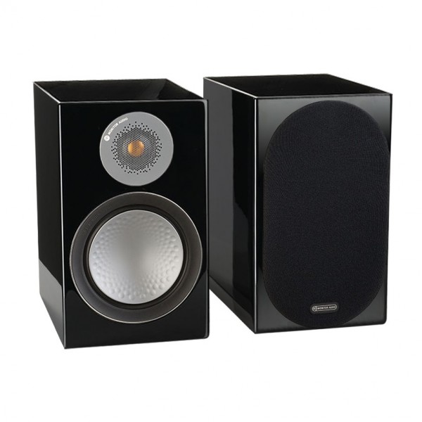 Monitor Audio Silver 100 Gloss Black Bookshelf Speakers (Pair)
