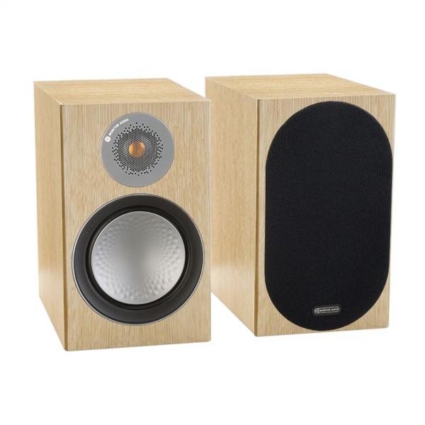 Monitor Audio Silver 100 Natural Oak Bookshelf Speakers (Pair)