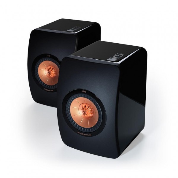 KEF LS50 Gloss Black Mini Monitor Speakers (Pair)