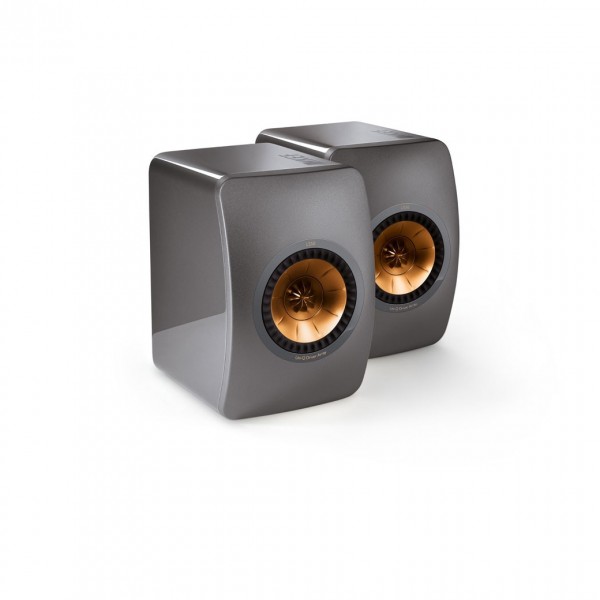 KEF LS50 Special Edition Titanium Grey Mini Monitor Speakers (Pair)