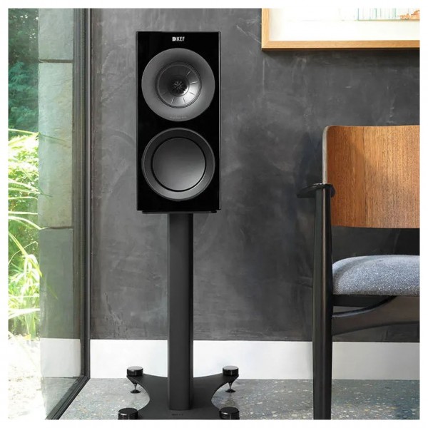 KEF R3 Black Bookshelf Speakers (Pair)