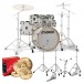 Sonor AQ2 20'' 5pc Pro Drum Kit mit Becken, White Pearl