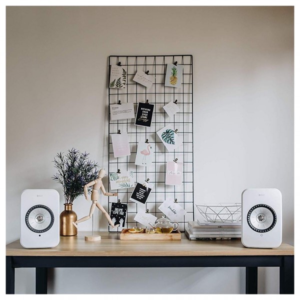 KEF LSX Gloss White Wireless Bookshelf Speakers (Pair)