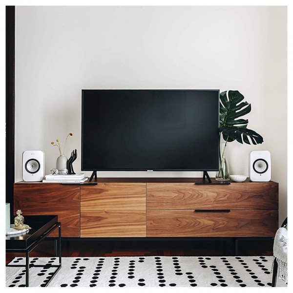 KEF LSX Gloss White Wireless Bookshelf Speakers (Pair)
