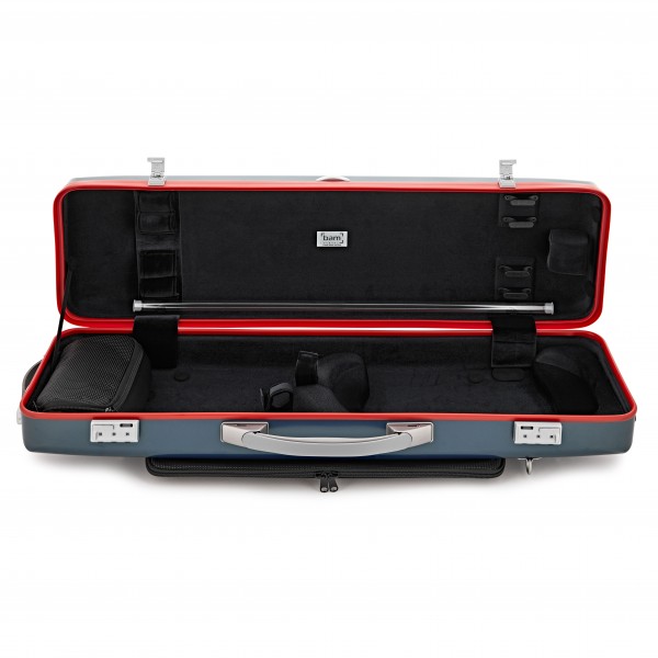 BAM Graffiti Hightech Oblong Violin Case, Blue & Red