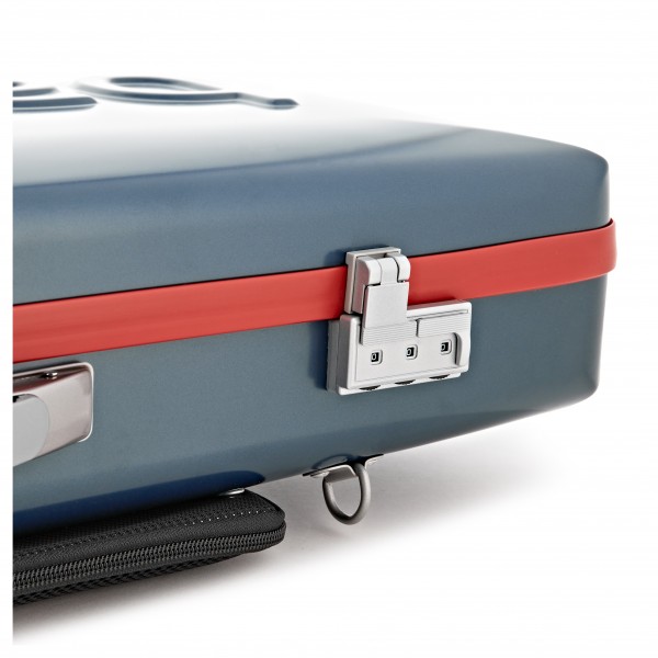 BAM Graffiti Hightech Oblong Violin Case, Blue & Red