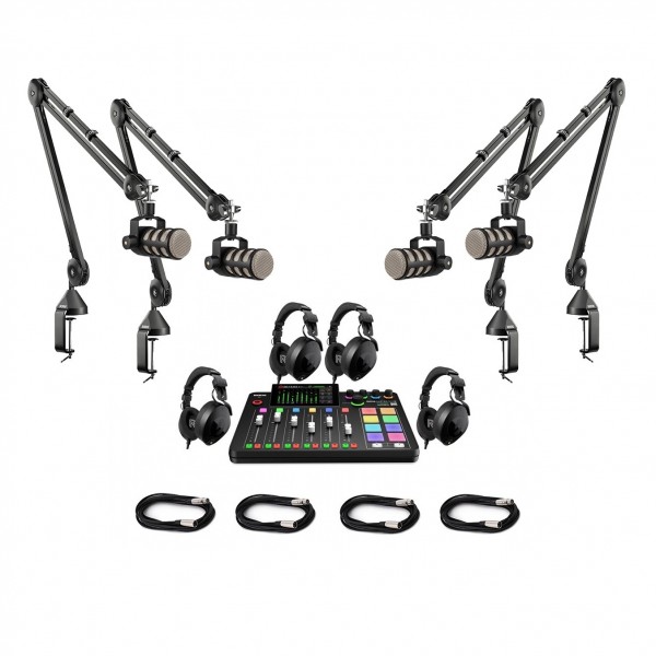 Rode Four-Person Podcasting Bundle - Full Bundle