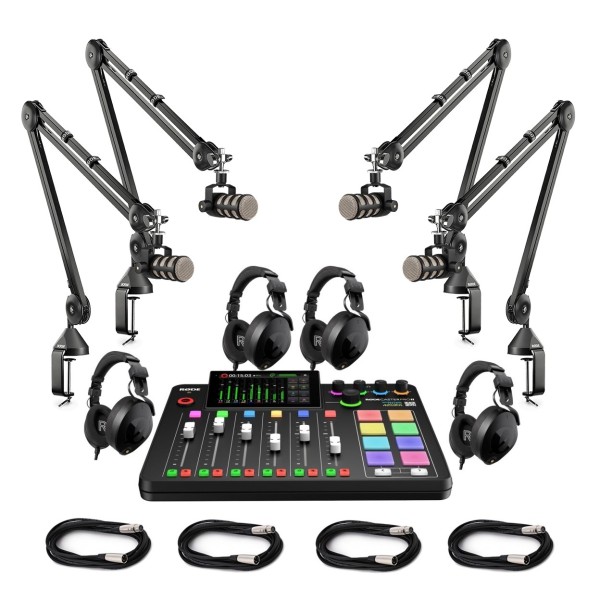 Rode Four-Person Podcasting Bundle - Full Bundle