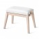 K&M 13941 Piano Bench, White Ash and White, Vinyl