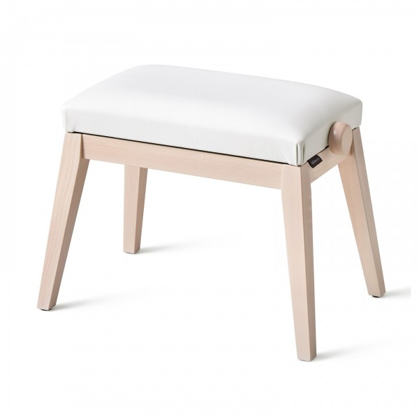 K&M 13941 Piano Bench, White Ash and White