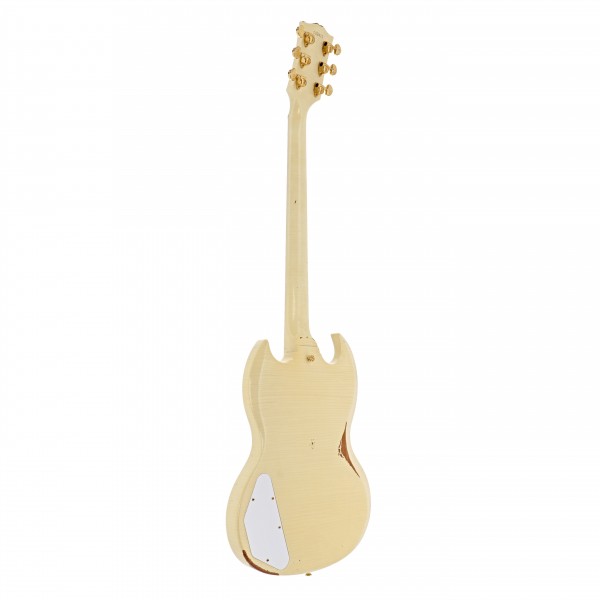Gibson Custom SG Custom 3 PU, Classic White Heavy Aged Stopbar GH