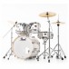 Pearl Export EXX 20'' Fusion Drum Kit, Slipstream White - Angle