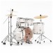 Pearl Export EXX 20'' Fusion Drum Kit, Slipstream White - Rear Angle 1