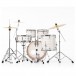 Pearl Export EXX 20'' Fusion Drum Kit, Slipstream White - Rear