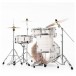 Pearl Export EXX 20'' Fusion Drum Kit, Slipstream White - Rear Angle 2