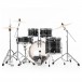 Pearl Export EXX 20'' Fusion Drum Kit, Graphite Silver Twist - Rear