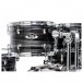 Pearl Export EXX 20'' Fusion Drum Kit, Graphite Silver Twist - Toms Angle 1