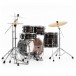 Pearl Export EXX 20'' Fusion Drum Kit, Metallic Amethyst Twist - Rear Angle