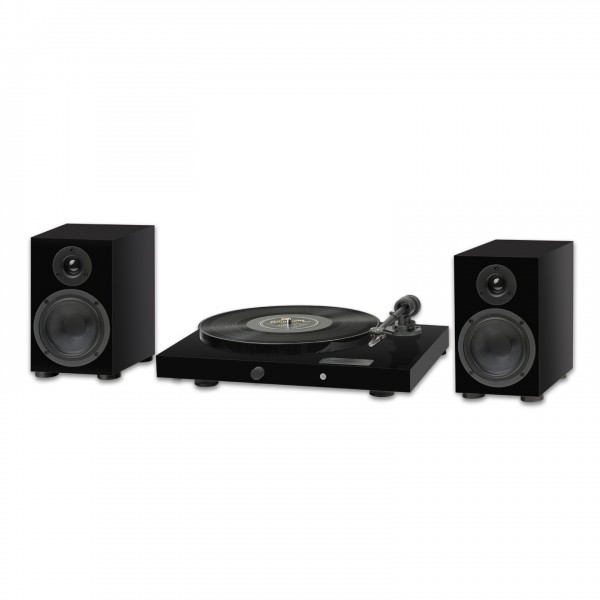 Pro-Ject Juke Box E1 Set Hi-Fi Set, Black - Angled