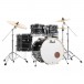 Pearl Export EXX 22''-Rock-Drum-Kit, Graphite Silver Twist