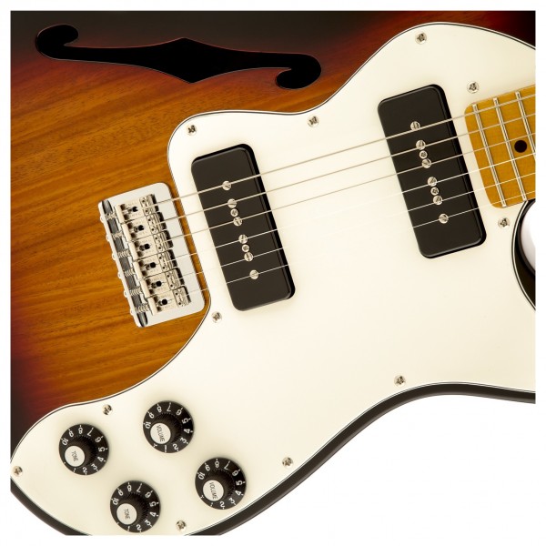 ギター Fender Modern Player Telecaster Thinline Fender Modern Player Telecaster Thinline Deluxe, 3 Colour Sunburst