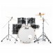 Pearl Export EXX 22'' Rock Drum Kit, Graphite Silver Twist - Front