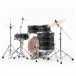 Pearl Export EXX 22'' Rock Drum Kit, Graphite Silver Twist - Rear Angle 2