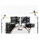 Pearl Export EXX 22'' Rock Drum Kit, Graphite Silver Twist - Rack Toms