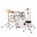 Pearl Export EXX 20''-Fusion-Schlagzeug mit Gratis-Drummersitz, Slipstream White