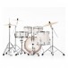 Pearl Export EXX 20'' Fusion Drum Kit w/Free Stool, Slipstream White