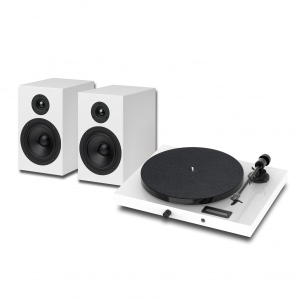 Pro-Ject Juke Box E1 Set Hi-Fi Set, White - Close Up