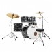 Pearl Export EXX 20''-Fusion-Schlagzeug mit Gratis-Drummersitz, Graphite Silver