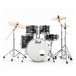 Pearl Export EXX 20'' Fusion Drum Kit w/Free Stool, Graphite Silver